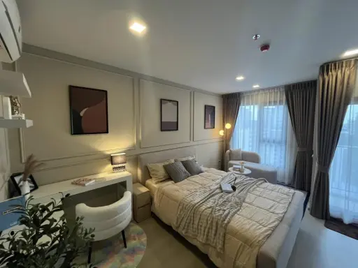 For rent: Life Phahon-Ladprao, 12th floor, garden view room, stylishly decorated, ready to move in.