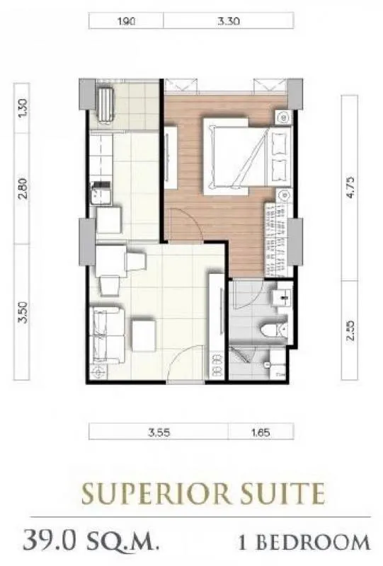 ขายดาวน์ Supalai Oriental Sukhumvit 39 ขนาด 39 ตร.ม. ชั้น 11 เดินทางสะดวก ใกล้bts มาก่อนได้ก่อน 
