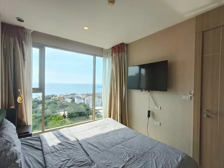 ให้เช่า The Riviera Jomtien พัทยา ห้องอยู่ชั้นสูงมากๆ วิวทะเล+เมือง ตกแต่งครบ พร้อมเข้าอยู่
