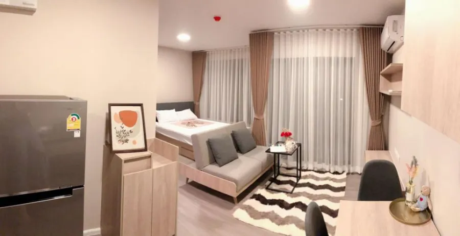 ให้เช่า คอนโด DCondo Hideaway รังสิต เฟส 4 ห้องสตูดิโอ เฟอร์นิเจอร์ครบพร้อมอยู่ ห้ามพลาดเลยจ้า
