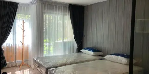 Kave town Space ให้เช่า 1 Bedroom extra เฟอร์นิเจอร์บิวท์อินจัดเต็ม ผนังติดวอลสวยมาก สนใจรีบเลยน้า