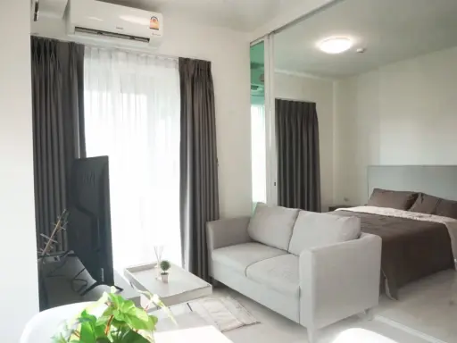 For rent Chapter One Eco Ratchada Huai Khwang Nice room with full facilities, good price, must be here