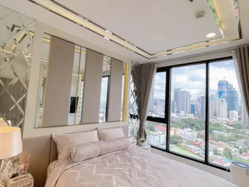 ขาย คอนโด ไนท์บริดจ์ ไพร์ม สาทร ห้อง bedroom ตกแต่งบิ้วอิน พร้อมwalk in closet ในตัวอย่างดี รีบเลย images