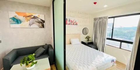 For rent H2 Ramintra 21 ห้องกั้นแยกเป็นสัดส่วน แบ่งโซนลงตัว ติดวอลเปเปอร์ทั้งห้อง จองเลย