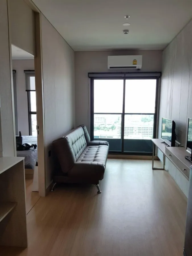 For rent, Lumpini Suite Din Daeng-Ratchaprarop, 21st floor, open view, fully furnished, ready to move in. You can reserve first, get it first.