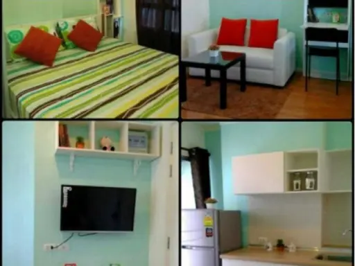 Condo for rent, Lumpini Mega City Bangna, newly decorated room, natural style, beautiful, elegant