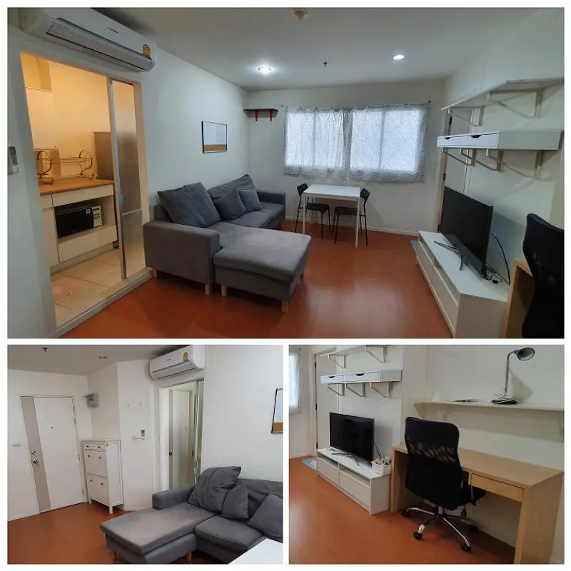 Urgent for rent !! Condo Lumpini Mega City Bangna, high floor, beautiful view, fully furnished, good location, book now !!
