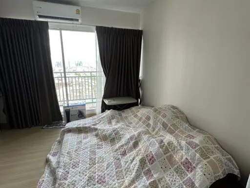 Condo for rent, Supalai Park, Talat Phlu Station, high floor, privacy. Fully furnished and electrical appliances