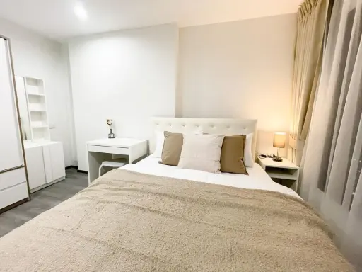 Rich Park Triple Station condo for rent, high floor, beautifully decorated room, minimal style, good like this, can't be booked anymore