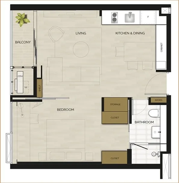 For rent, mode sukhumvit 61, swimming pool view, balcony, fully furnished, beautiful decoration, very pleasant atmosphere.