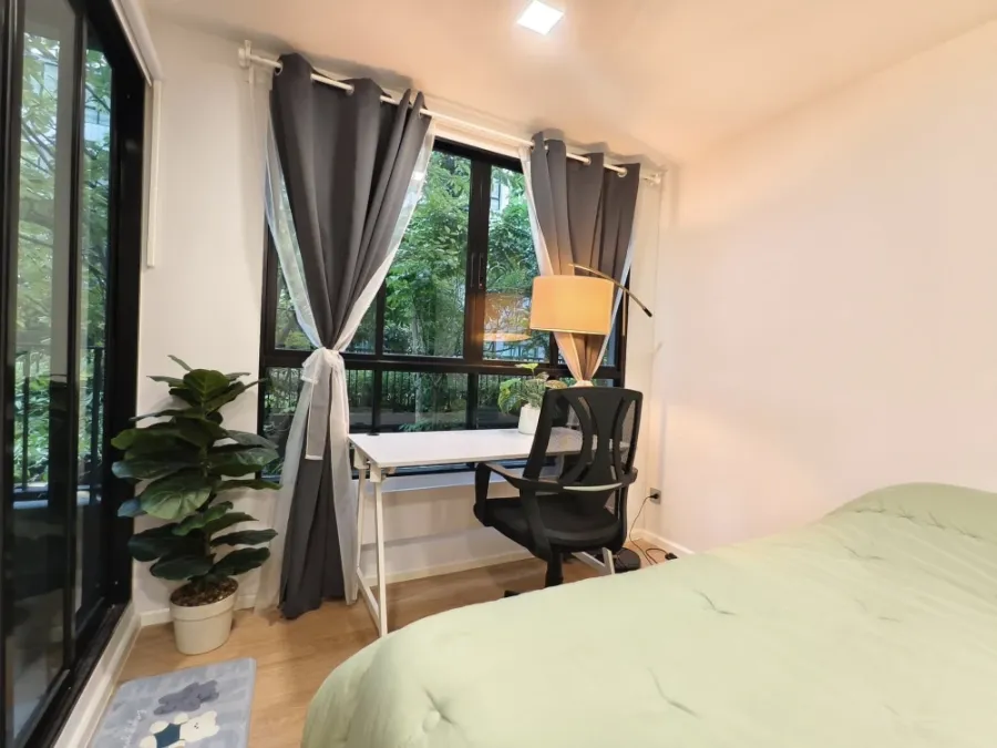 ให้เช่า Atmoz Kanaal Rangsit ห้องชั้น 2 แต่งสวยคุมโทน มองเห็นวิวมุมสวนสวย จองเลย