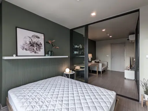 Wow. The room is very beautiful. Premium grade furniture in the whole room. Free electrical appliances. Book now at life Ladprao for rent.