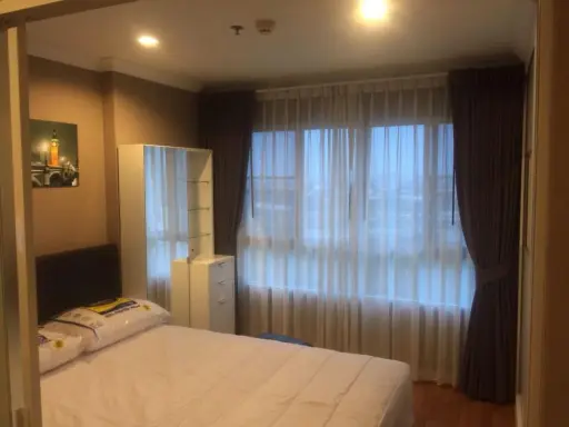 Condo for rent, Lumpini Place Rama 9-Ratchada, spacious room, not uncomfortable. get a beautiful high view Ready to move in. Hurry up to reserve. images
