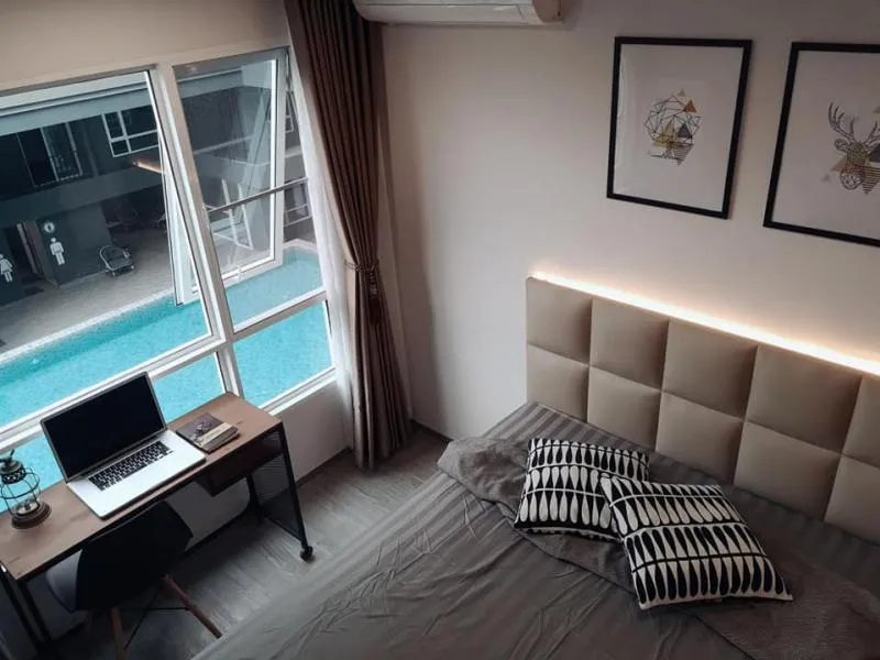 ให้เช่า Regent Home สุขุมวิท 97/1 ขนาด 28 ตร.ม. วิวสระ มีเครื่องซักผ้า ใกล้ bts แบบนี้ต้องจอง