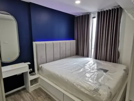 For rent IKON Sukhumvit 77, 7th floor, corner room, fully furnished, book now, hurry!
