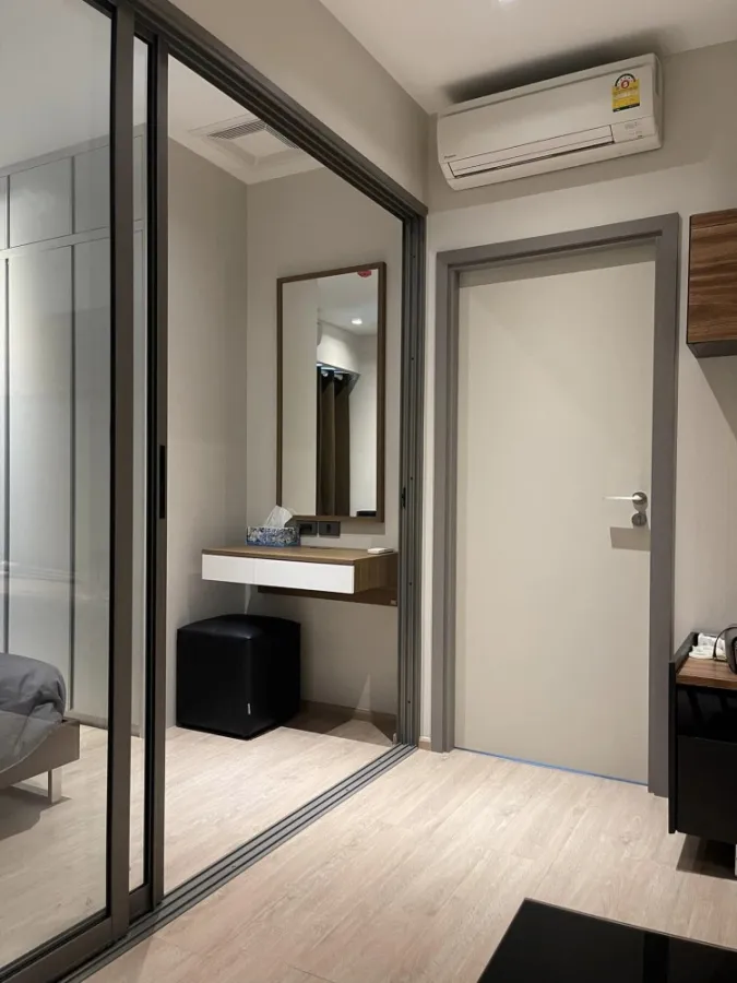 Condo for rent, Whizdom Station, Ratchada-Thapra, 19th floor, clear view, no block, fully furnished room, hurry to reserve.