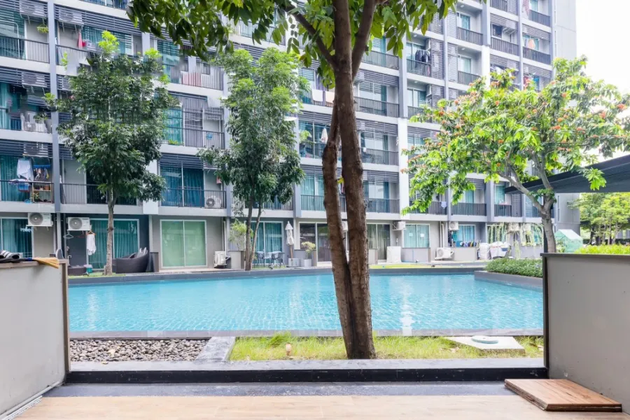 ขายด่วน!! คอนโด เอ สเปซ มี สุขุมวิท 77 ชั้น 1 ตึก A ห้องสวยติดสระว่ายน้ำ พร้อมเข้าอยู่ รีบจองเลย!!