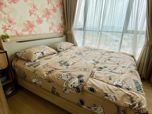 For rent!! Condo The Base Rama 9 - Ramkhamhaeng 15th floor, swimming pool view, fully furnished, hurry up and book now!!