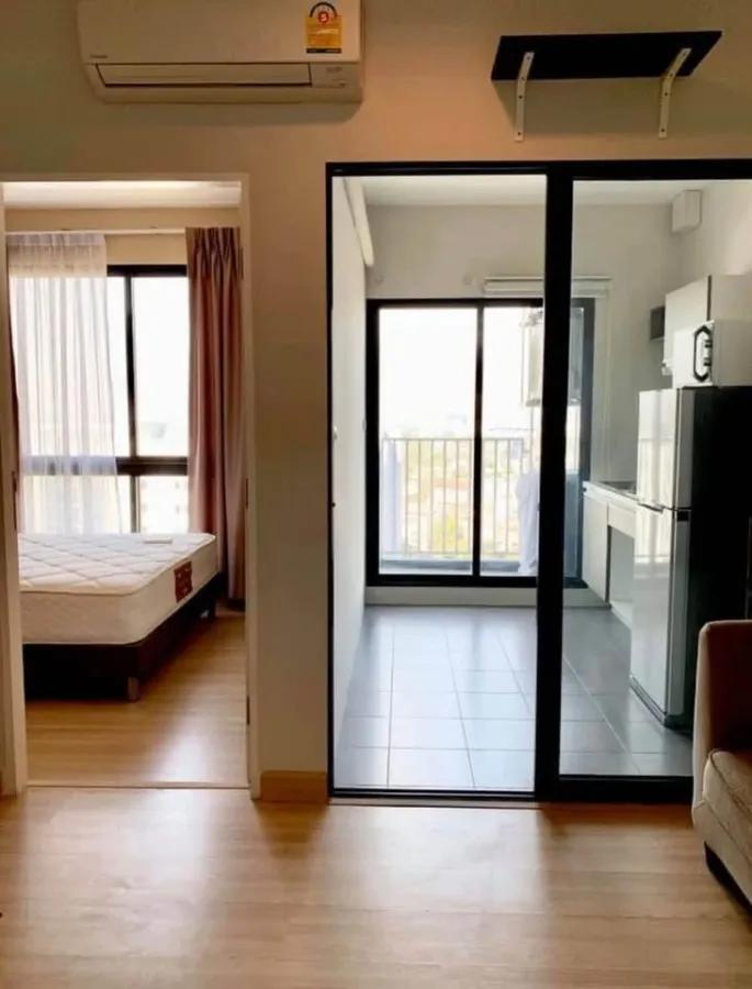 For sale: The Niche Mono Ratchavipa, 19th floor, beautiful view, no buildings blocking the view, fully furnished, ready to move in, reserve now!