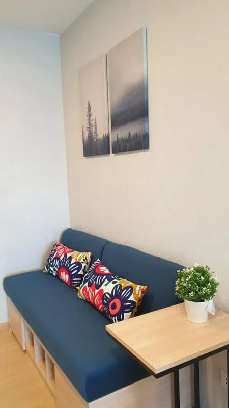 So beautiful in this room Beautifully decorated, very livable. Plum Alive Rangsit for rent, 1 bedroom, Building B, beautiful room like this, don't miss it.