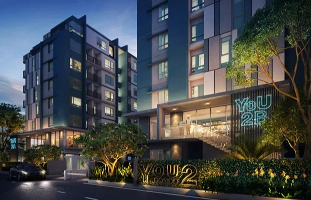 ให้เช่า ยูทู คอนโด ชั้น 4 กั้นห้องเป็นสัดส่วน พร้อมเฟอร์นิเจอร์และเครื่องใช้ไฟฟ้าครบครัน จองเลยจ้า