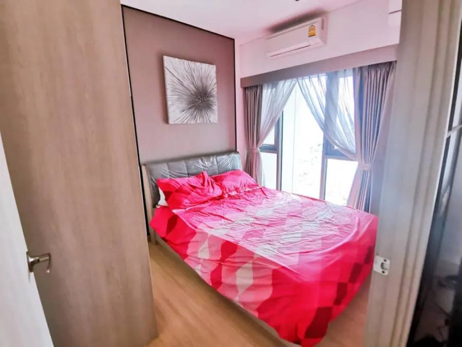 Condo for rent, Whizdom Connect Sukhumvit, 36th floor, beautiful view, near BTS, easy to travel, fully furnished, don't miss it!!