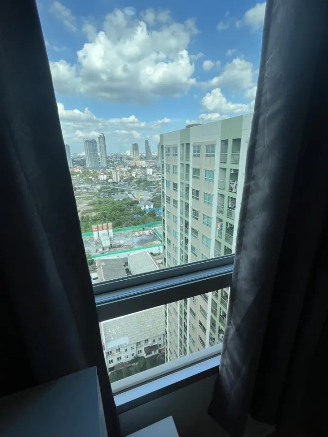 For sale, for rent, Lumpini Ville Nakhon In-Riverview, high floor, good view, fully furnished, hurry and reserve now.