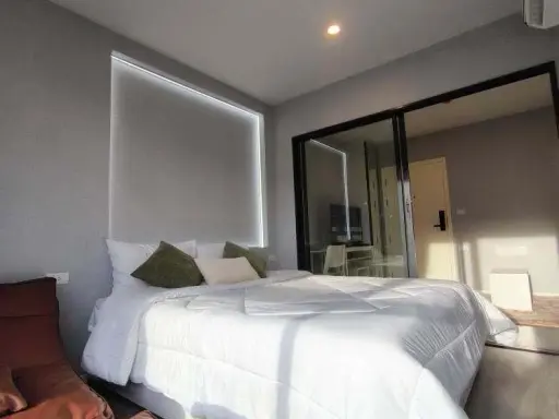 Condo for rent, Blue Sukhumvit 105, separate rooms, perfectly divided into zones. Come and reserve now, don't delay.