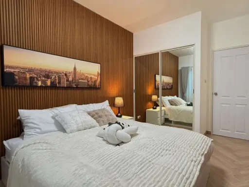 For sale: A Space Sukhumvit 77, Building D, pool view, beautiful minimalist style room, fully furnished and ready to move in. images