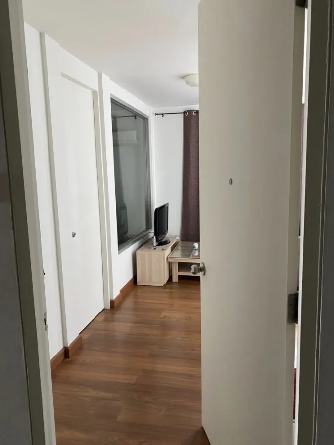 For rent, The Parkland Ratchada-Thapra, 18th floor, clear view. The room is perfectly wallpapered, must be reserved.