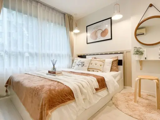 Condo for sale, Lumpini Ville On Nut 46, nicely decorated room, fully furnished. It's over in this room.