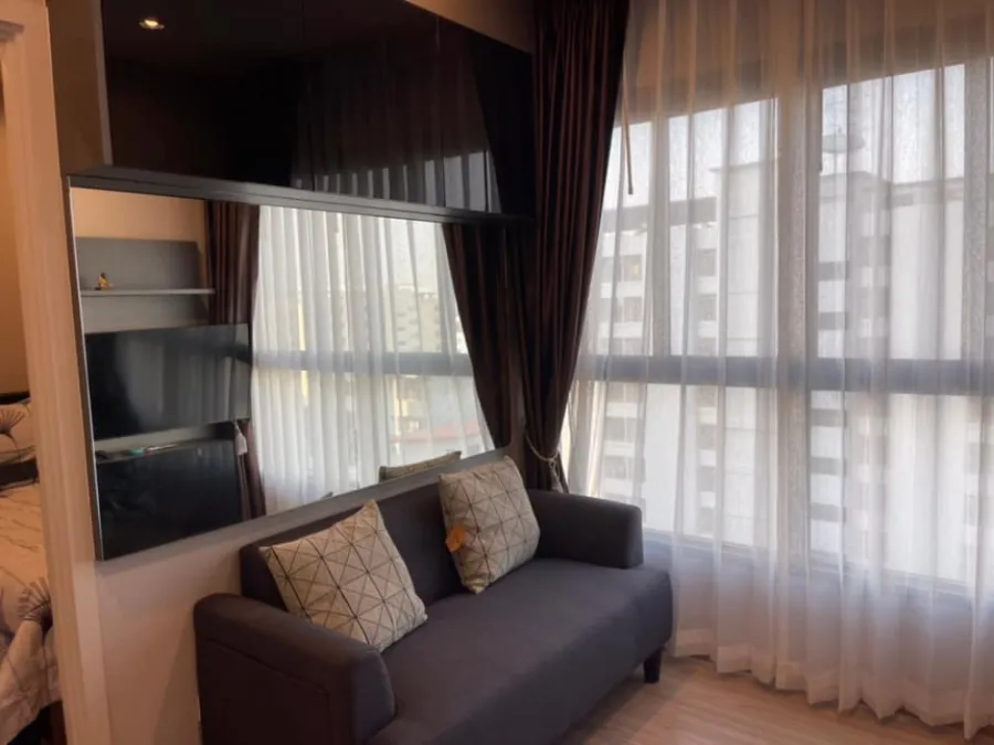 Condo for rent, The Tree Huamark, new room, good location, convenient transportation, ready to move in, near the mall, don't wait!!