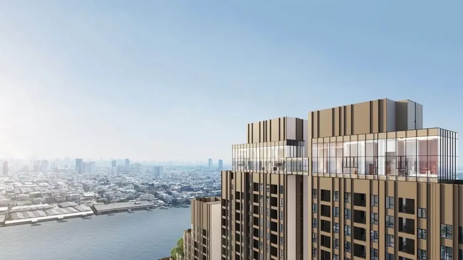 Selling down payment Nue Riverest Ratburana, 22nd floor, wide river view, good project, great location, book now