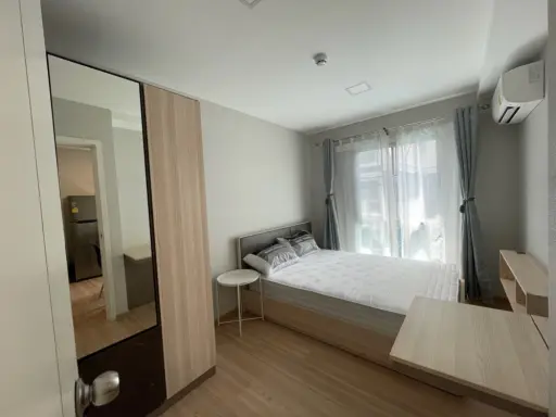 Sell!! Plum Condo Mix Chaengwattana (the latest phase), 3rd floor, Building C, pool view, beautiful room, fully furnished, don't miss it.