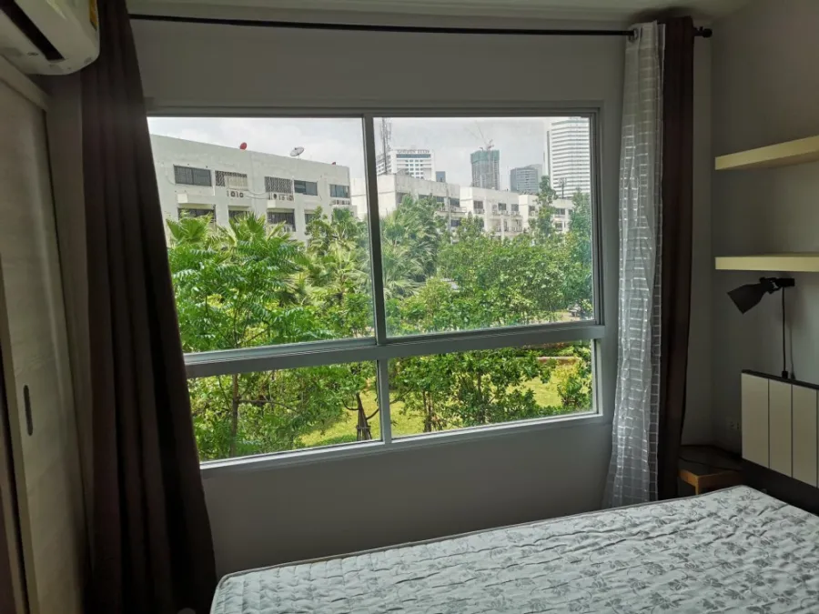 Condo for rent, Lumpini Park Rama 9-Ratchada. complete electrical appliances Have a lovely garden view Move now, don't hesitate.