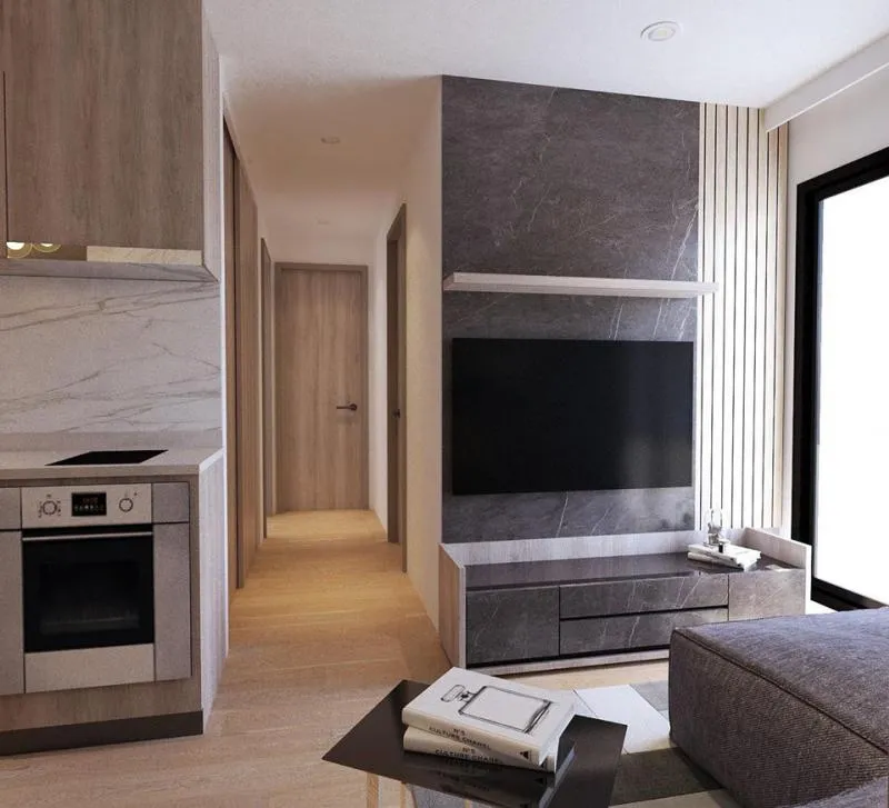 Life Ladprao for rent, beautiful room, super luxurious, 2 bedrooms, fully furnished, ready to move in, book now, don't miss it.
