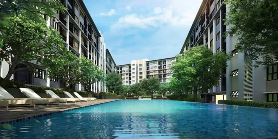 ขาย ให้เช่า จี คอนโด ศรีราชา ตึก A ชั้น 2 วิวสวน-สระว่ายน้ำ เฟอร์นิเจอร์บิวท์อินพร้อม จองเลยจ้า