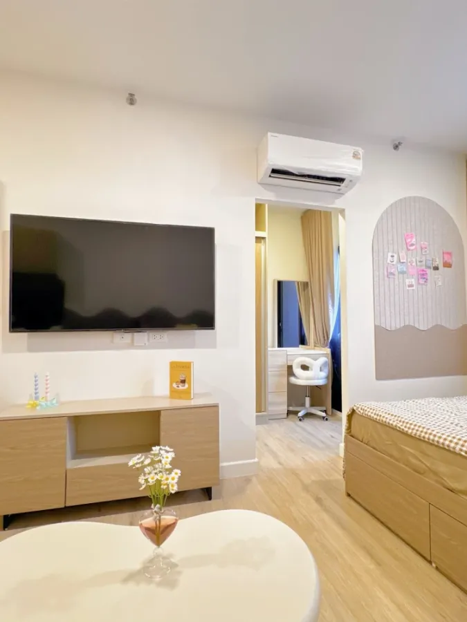 For rent: XIM Suksawat - Rama 3 Studio room, decorated in a minimalist style, with a river view. Reserve now!