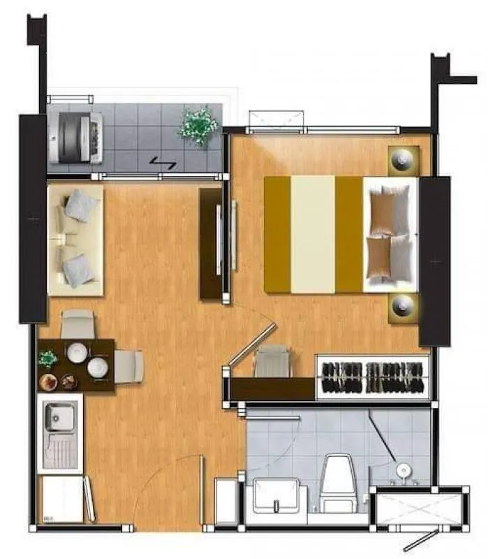 ขายคอนโด Q House Sukhumvit 79 ขนาด 27 ตร.ม. พร้อมเข้าอยู่ เดินทางสะดวกใกล้ bts ห้ามพลาด