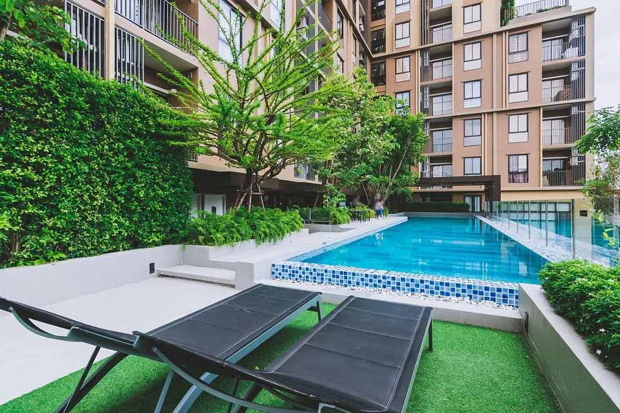 Condo for sale, The Tree On Nut Station, 1 bedroom, 1 bathroom, 4th floor, reserve first, own first.