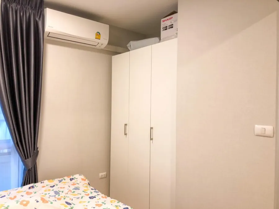For rent Plum Condo Mix Chaengwattana, very beautiful room, plus a corner room Anyone who misses this room will be very sorry.