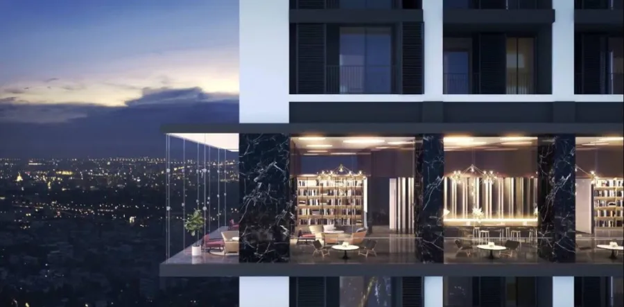 Condo for sale, down payment, Noble Around Ari, corner room, high view, don't hesitate, book now !!