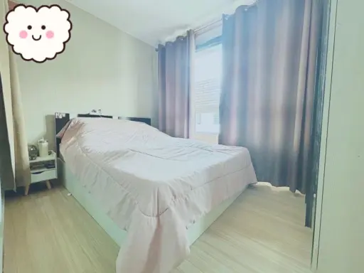 For sale: Plum Condo, Phahonyothin 89, Phase 2, Building 2D, 8th floor, fully furnished, ready to move in. Book now before it slips away.
