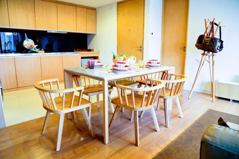 Condo for rent, Siamese Gioia Sukhumvit 31, large room covering 2 floors, private garden, fully furnished, open view, comfortable.