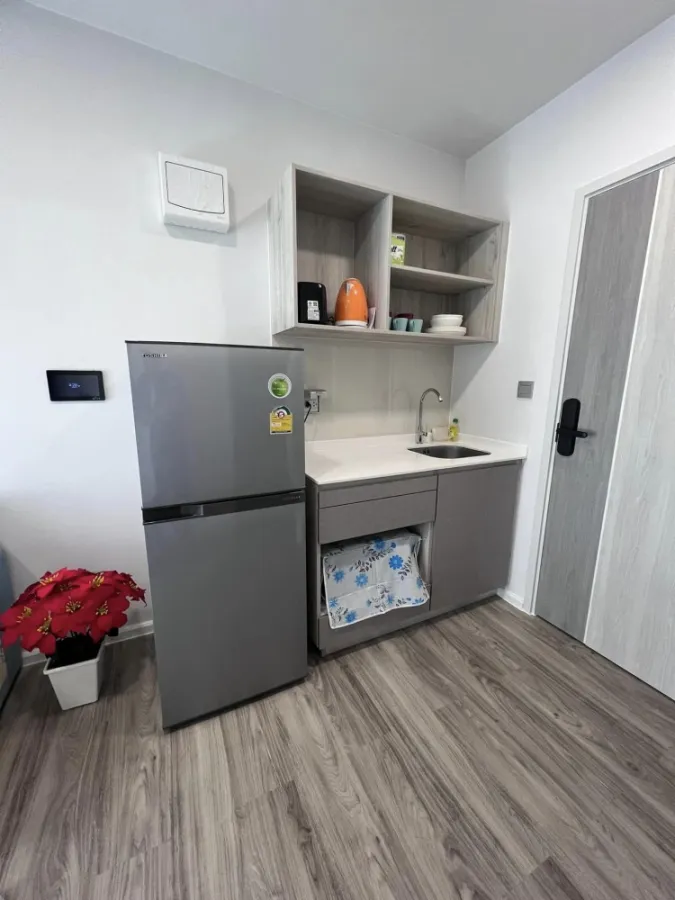 Cave Salaya for rent, 3rd floor, Building A, rear view, comes with complete decorations. Book now, don't miss it, hurry.