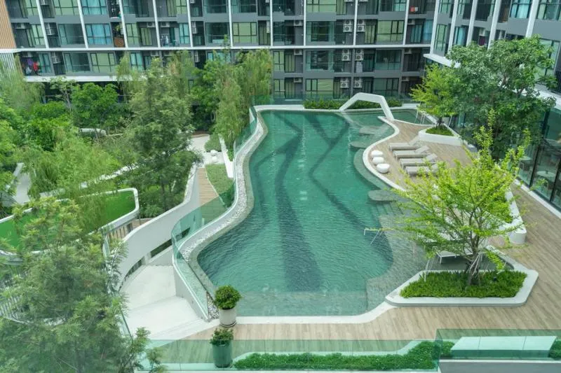 Condo for rent, Atmoz Chaengwattana, corner room every corridor The most private. There are 2 bedrooms at this price. Rent it now!!