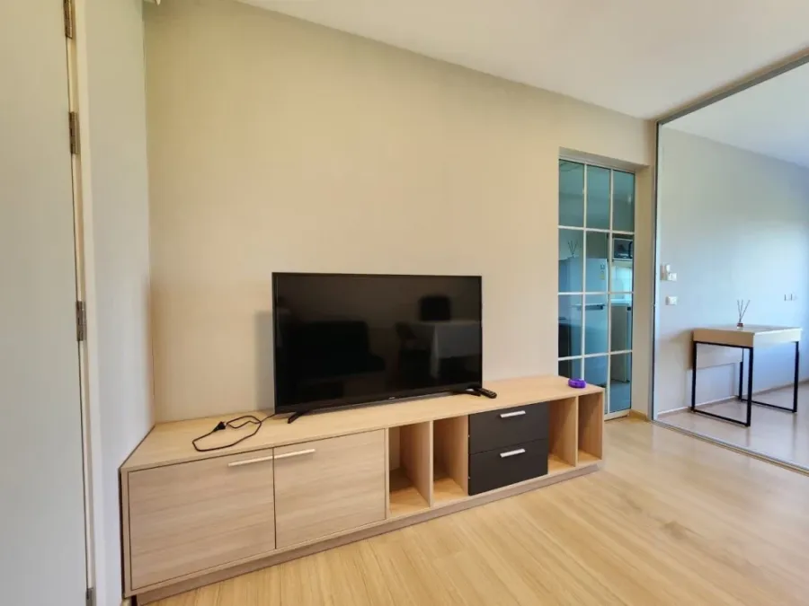 Plum Condo Rangsit Alive 1 for rent, clearly separated rooms, great price, all in one place, you can't miss it.