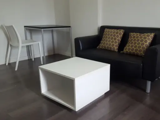 Urgent for rent !! D Condo Campus Resort Bangna, fully furnished, close to ABAC University and expressway. Don't miss it !!