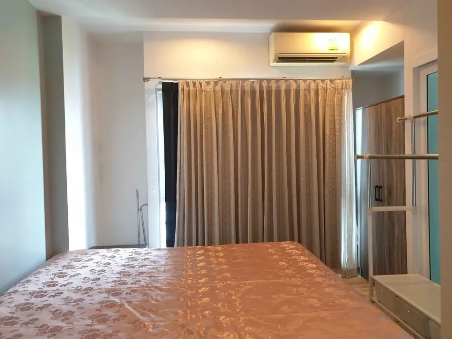 Condo for rent, The Key Chaengwattana, 6th floor, not very high, spacious room, great view, you shouldn't miss it.