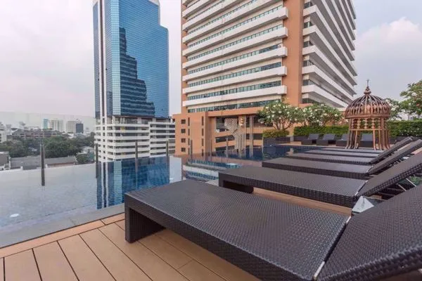 For sale, for rent, The Address Sukhumvit 61, beautiful room, well decorated with built-ins. Premium grade materials, very worth booking.
